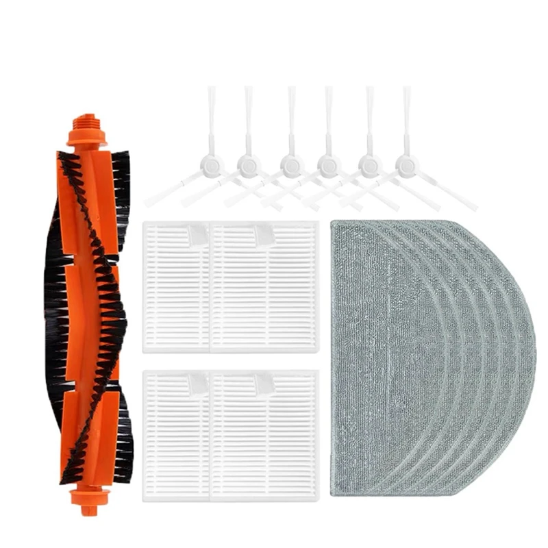 Боковая щетка, тряпка для швабры, Hepa-фильтр, пластиковые аксессуары для пылесоса Xiaomi Vacuum E10 E12