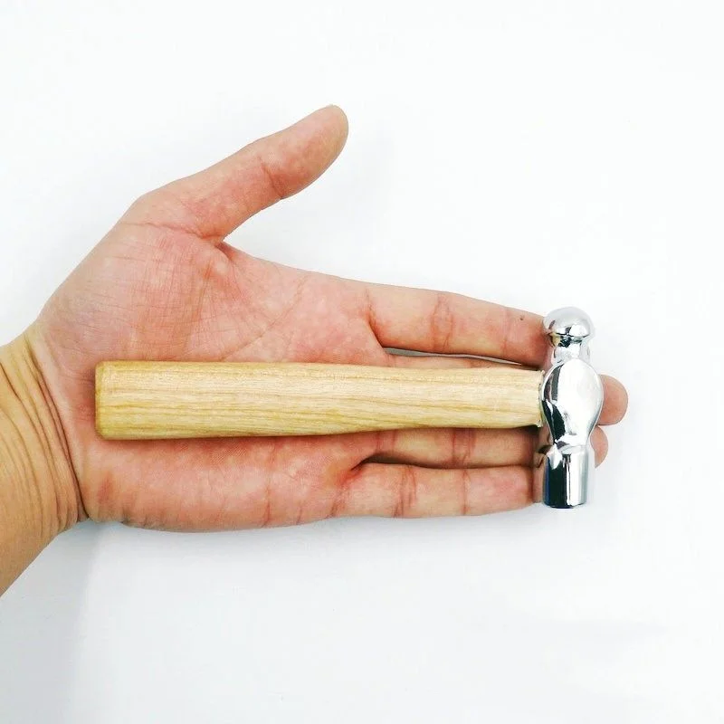 Мини-молоток, разбивающий орех, молоток с круглой головкой и деревянной ручкой, инструмент для побега из автомобиля, ручной молоток, многофункциональный мини-молоток