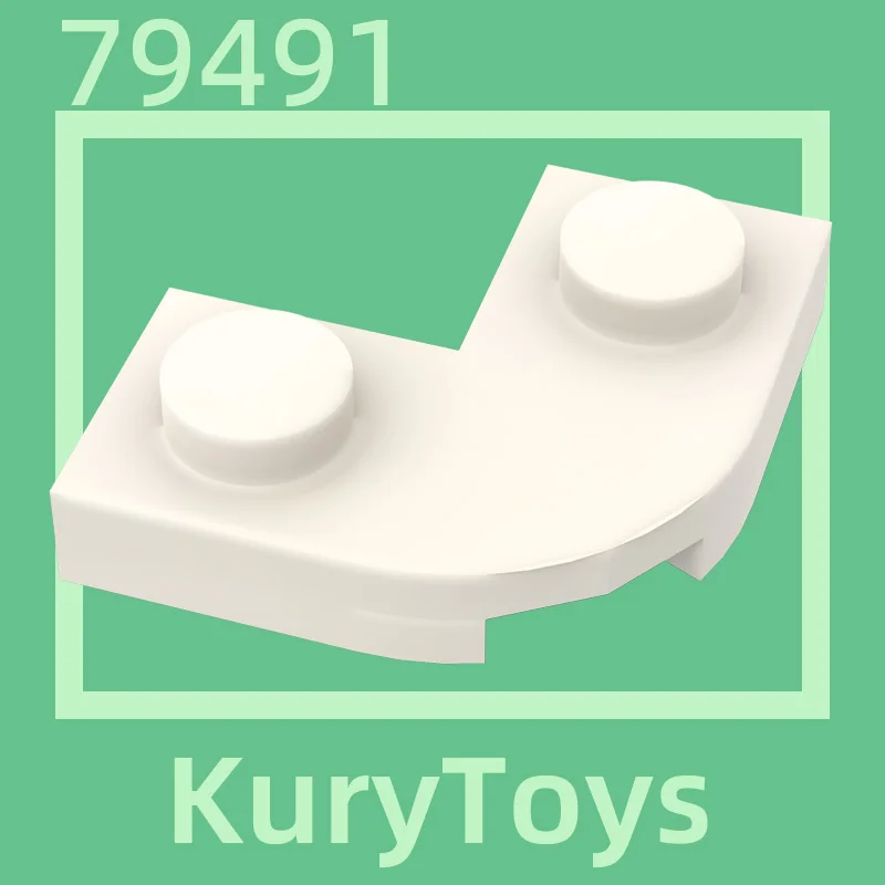 Kury Toys DIY MOC для 79491 10шт строительных блоков для плиты, круглый угол 2 x 2 с вырезом 1 x 1