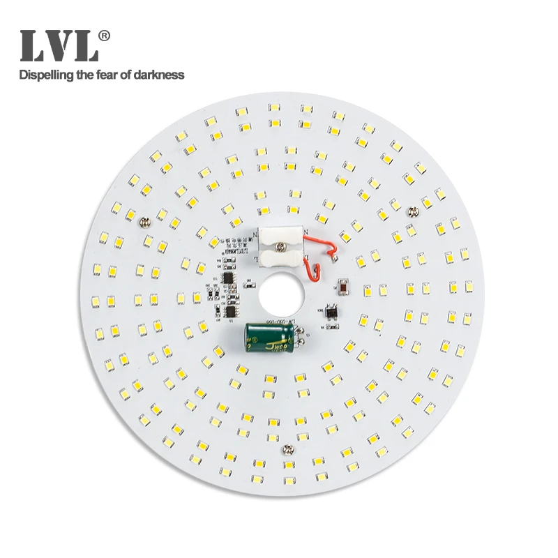Светодиодная панель 18 Вт, светодиодная лампа мощностью 25 Вт, модуль 220 В, светодиод для потолочных светильников с регулируемой яркостью, круглая светодиодная потолочная панель.