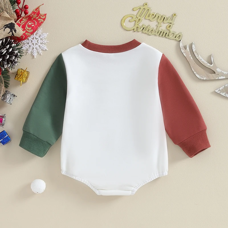 Рождественская одежда CHQCDarlys для маленьких мальчиков и девочек, толстовка, комбинезон, пуловер с длинным рукавом, боди, осенне-зимний комбинезон для новорожденных