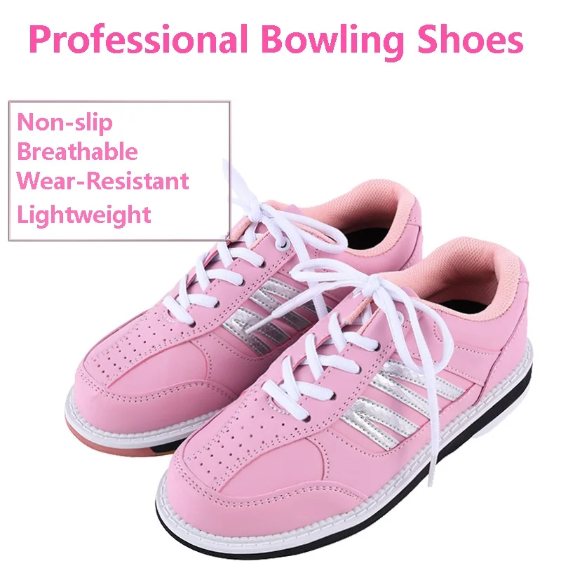 Женская нескользящая обувь для боулинга для правой руки, женские легкие дышащие кроссовки, повседневная домашняя обувь на шнуровке, принадлежности для боулинга