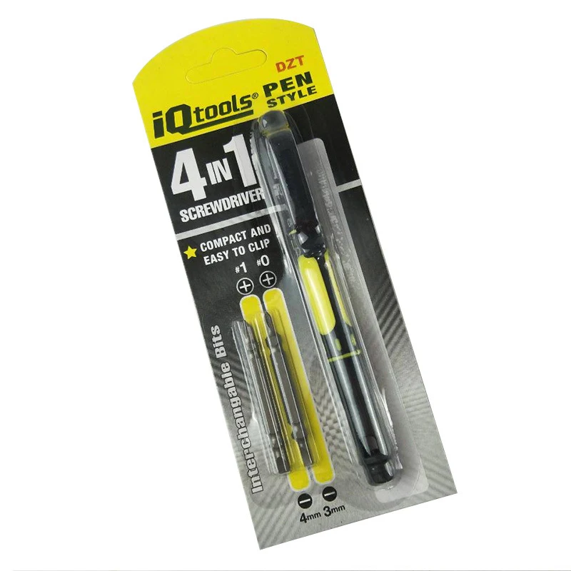 3 шт. Многофункциональная отвертка в форме ручки, комбинированные карманные мини-инструменты 4 В 1, набор для двойного отжима