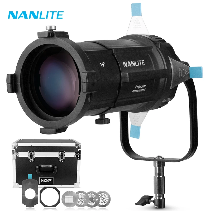 Nanlite PJ-BM-19-36 Специальный объектив для визуализации, модификаторы освещения, аксессуар для проекционного фотофона для фонаря Bowens Mount