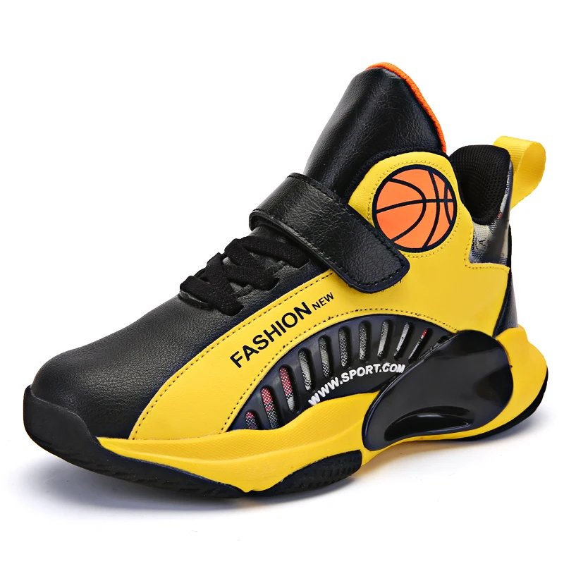Баскетбольная обувь Модная Удобная повседневная обувь для мальчиков, Дышащие Теннисные кроссовки для девочек, Детские 30-40 Размеров