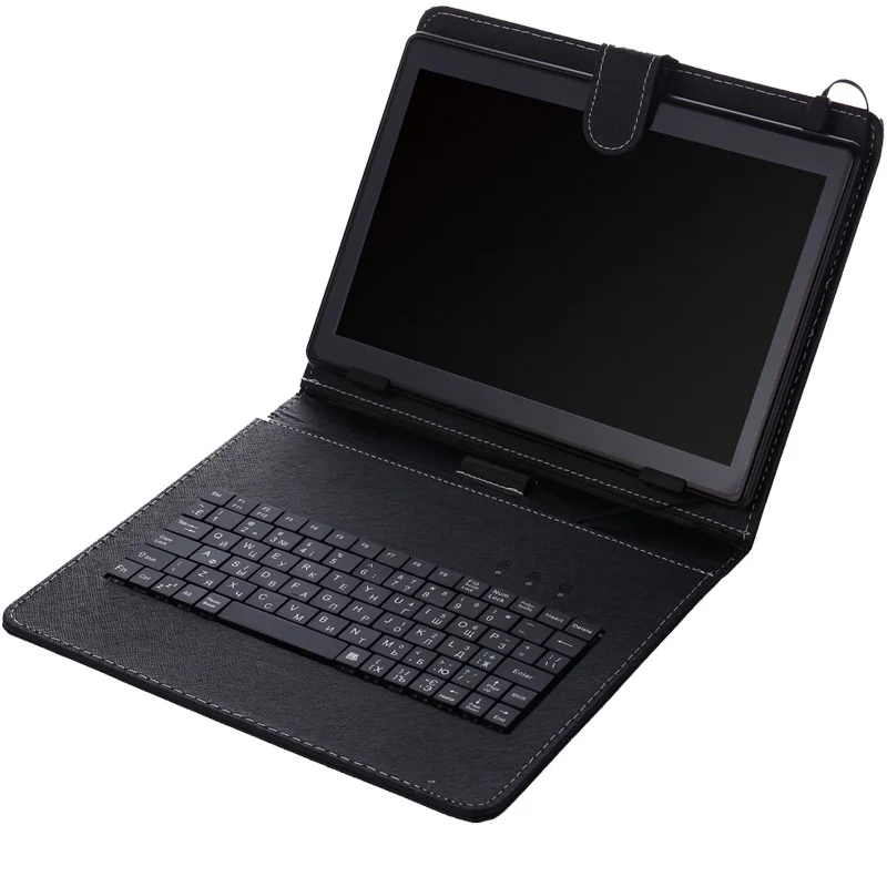 10-дюймовая и 10,1-дюймовая клавиатура со слотом Micro Type-c, кожаный чехол для планшета, Электронная книга, повседневная прочная русская клавиатура