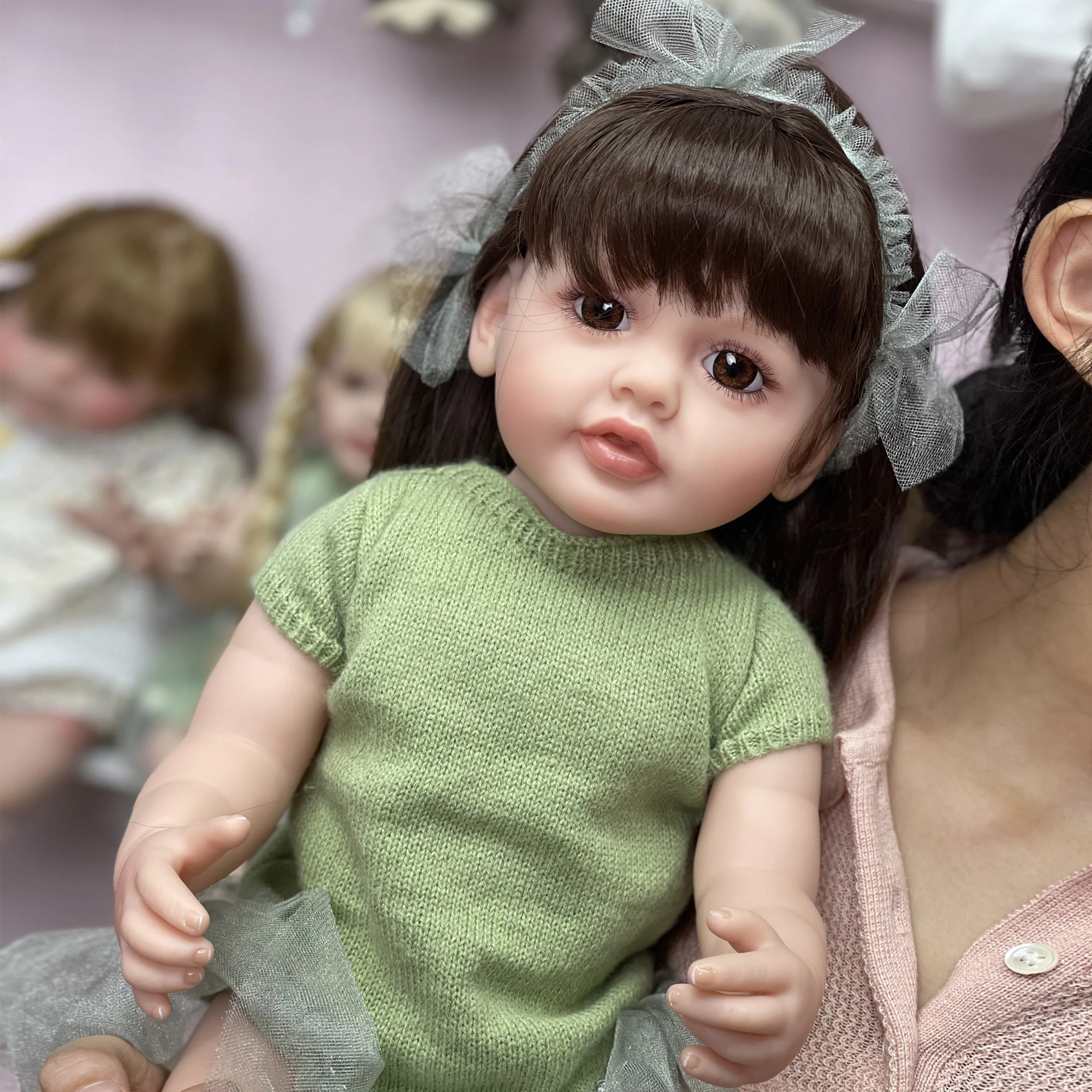 Виниловая кукла Betty 22 дюйма Reborn Baby Doll Ручной Работы Для новорожденных, Раскрашенная Реалистичная Кукла-Реборн кукла реборн bebes rerbon