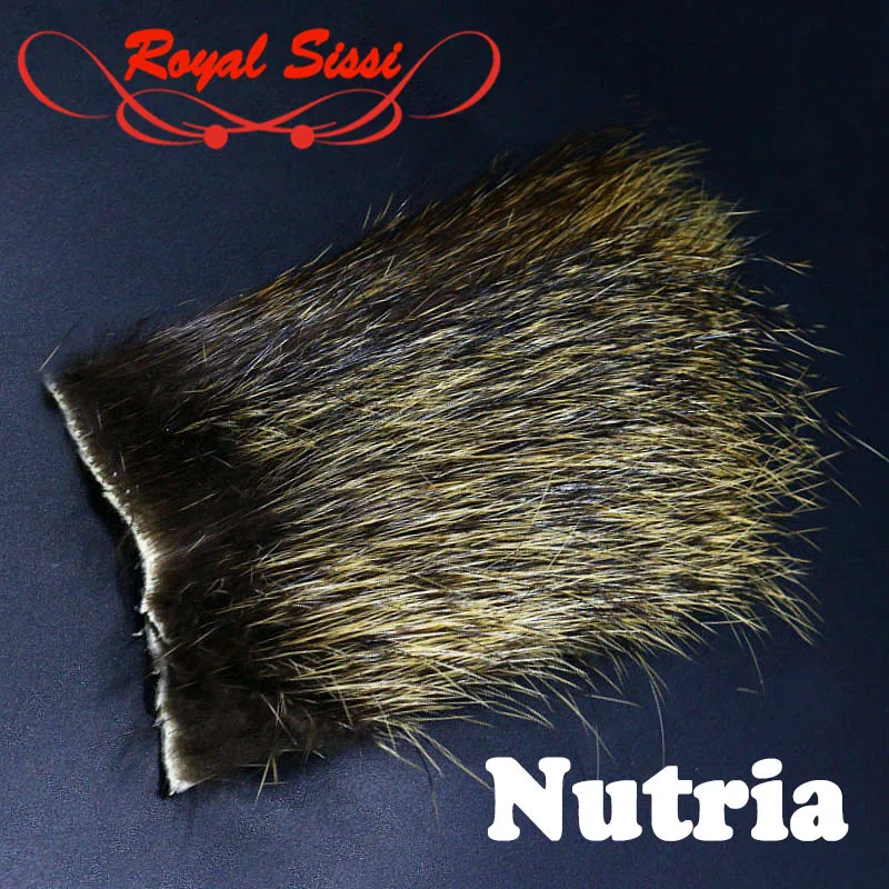 Royal Sissi new 2шт. мех нутрии премиум-класса, волосы на теле и животе нутрии, материалы для завязывания мух на жестких крыльях, ножках нимфы