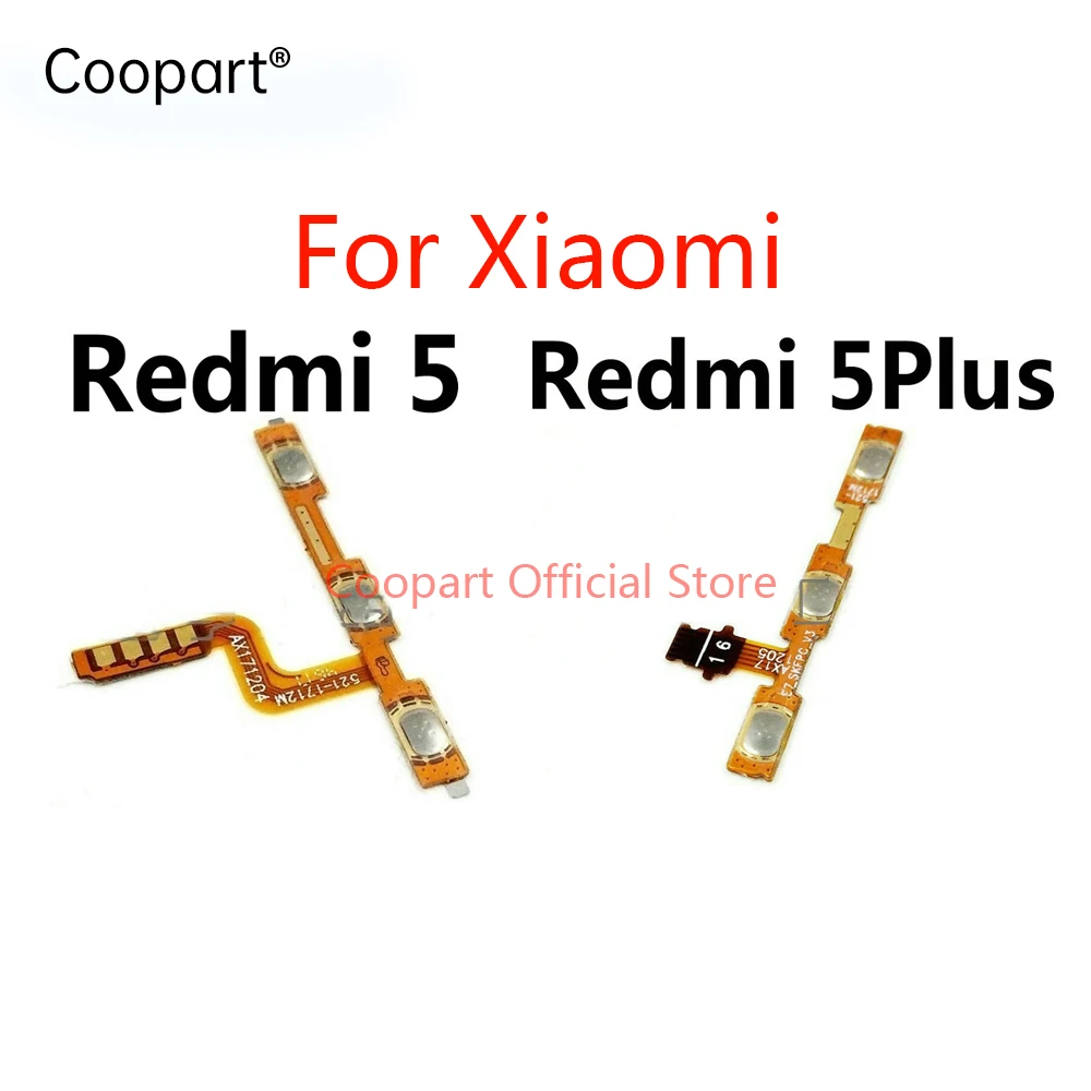 Новые кнопки включения/выключения и увеличения/уменьшения громкости Замена гибкого кабеля для телефона Xiaomi Redmi 5 5A 5Plus