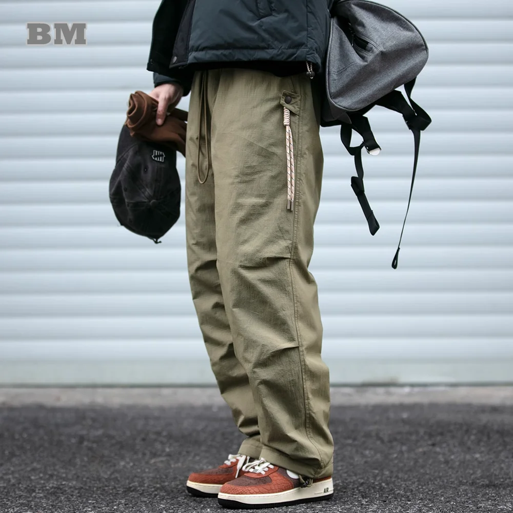 Зимние уличные лыжные брюки на пуху, мужская одежда, Корейская мода, большие размеры, теплые брюки-карго, повседневные альпинистские брюки Harajuku