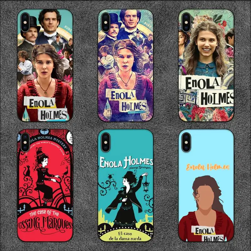 Чехол для телефона Movie Enola Holmes для iPhone 11 12 Mini 13 Pro XS Max X8 7 6s Plus 5 SE XR Shell