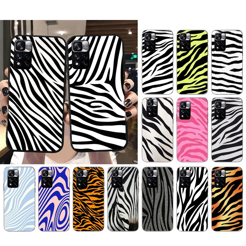 Чехол для Телефона Xiaomi Redmi Note 12Pro 11 11S 11T Pro 10 9Pro Note10S Redmi 10 9 10C 9C Zebra Case