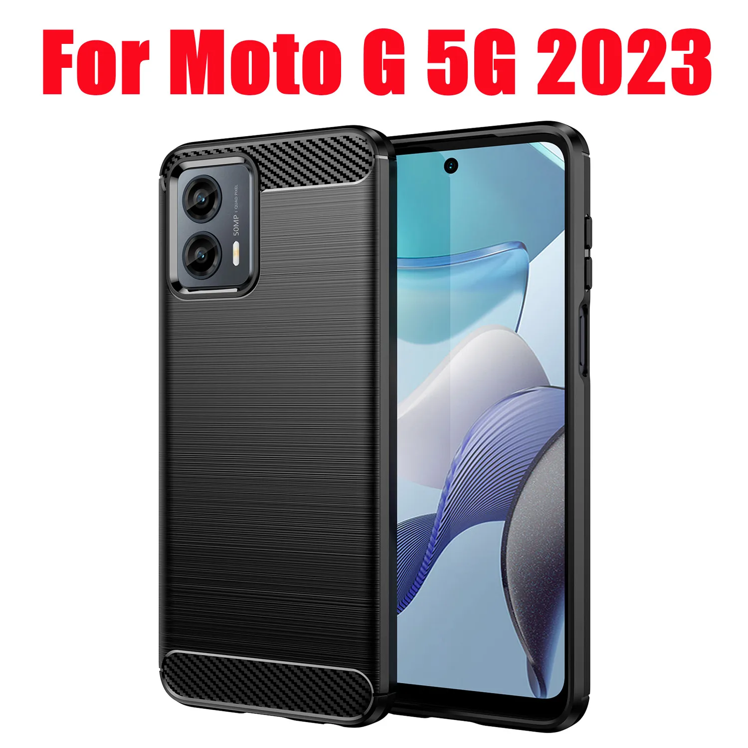 Чехол, устойчивый к царапинам, тонкий силиконовый, мягкая внутренняя крышка из ТПУ подходит для чехла для телефона Motorola Mote G 5G 2023