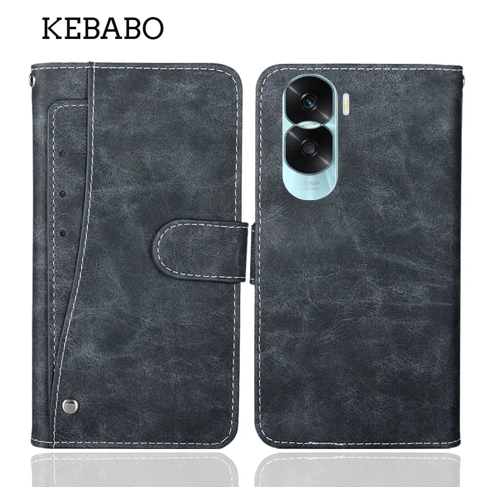 Модный кожаный бумажник Honor X50 X50i, чехол, роскошные отделения для карт, чехол для телефона, защитные сумки в стиле книжки