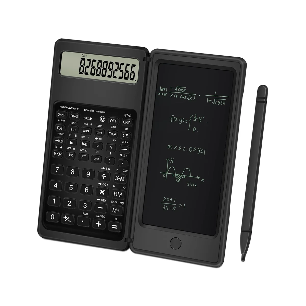 Научные калькуляторы для средней школы, 10-значный цифровой калькулятор со стираемой доской для письма для школьного офиса
