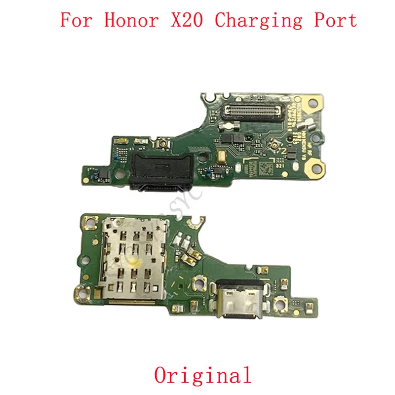 Оригинальный Разъем USB-Порта Для Зарядки Гибкий Кабель Для Huawei Honor X20 Запчасти Для Ремонта Платы Зарядного Разъема