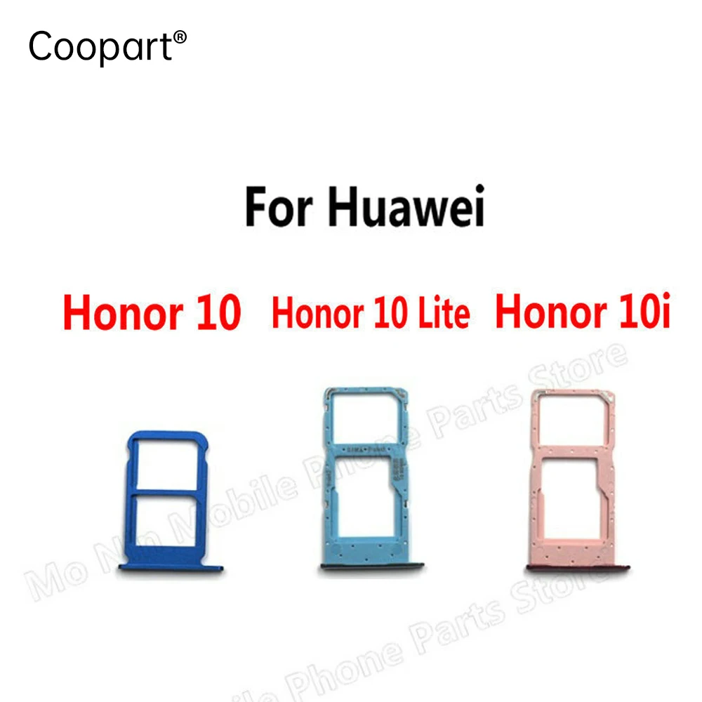 Новый Держатель SD microSD Слот для Лотка Nano Sim-карты Repalcement Синий Зеленый Черный серый Для Huawei Honor 10 Lite для Honor 10i