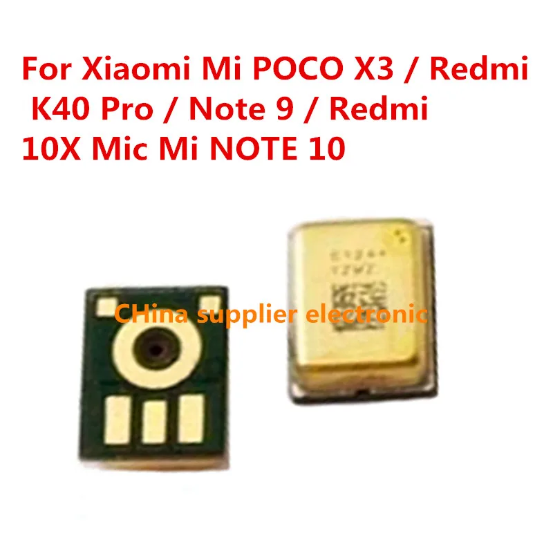 10шт-200шт Для Xiaomi Mi POCO X3/Redmi K40 Pro/Note 9/Redmi 10X Микрофонный Динамик Mi NOTE 10 Внутренний Микрофонный Передатчик