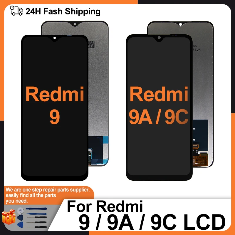 Для Redmi 9A LCD M2006C3LG M2006C3MG 9C Сенсорный Дигитайзер Экрана Дисплея Для Redmi 9 Display M2004J19G M2004J19C Запасные Части