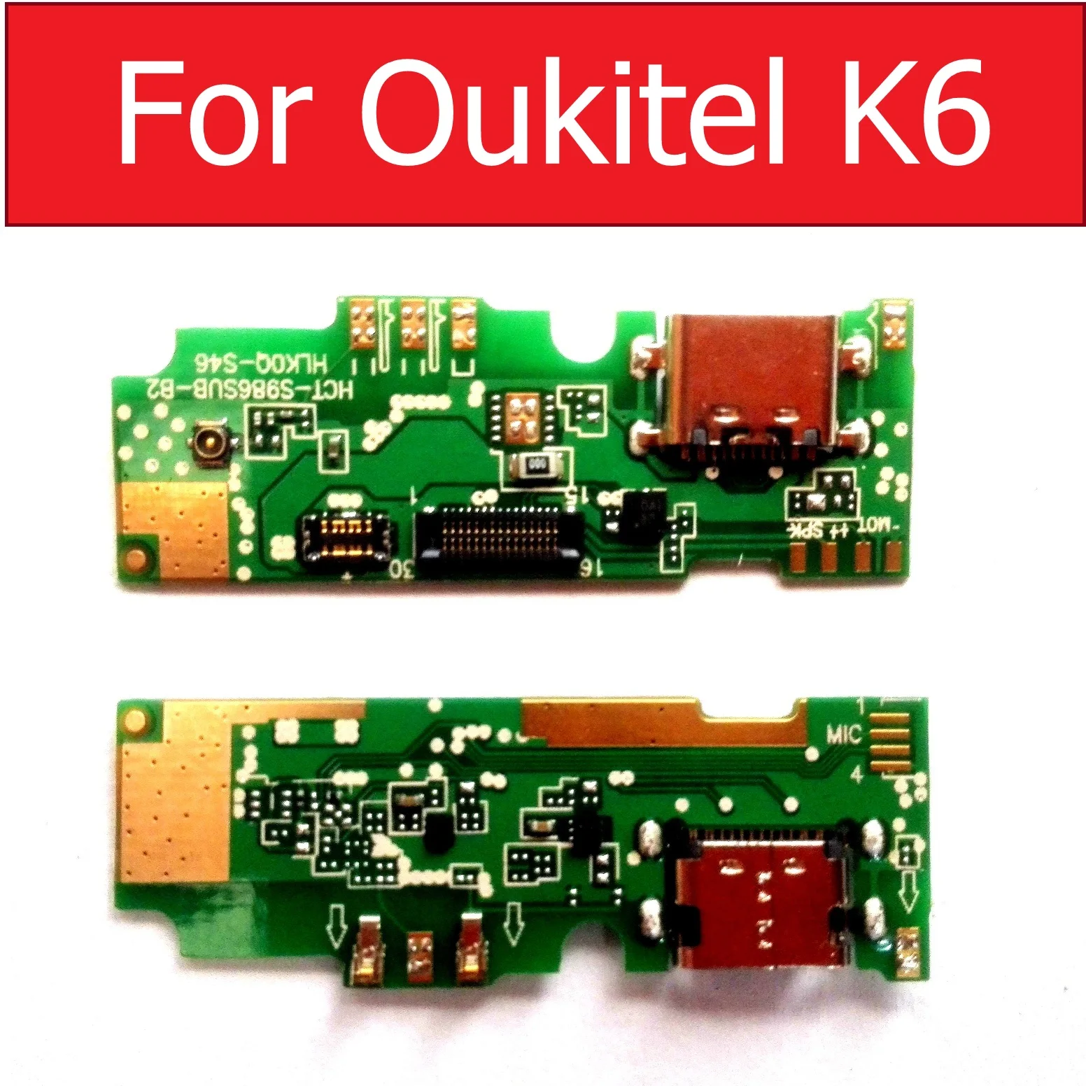 Разъем USB для зарядного устройства Плата защиты для Oukitel K6 Зарядный Штекер Док-станция Запасные Части Аксессуары