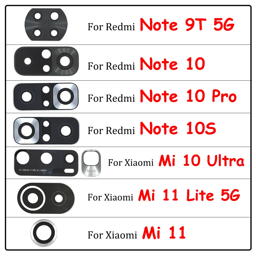 100% Оригинал Для Xiaomi Mi A2 Lite A1 A3 Max 2 Max3 Mix 2S 3 Mi 10 Ultra 10T 11 Lite Задняя Камера Со Стеклянным Объективом Ahesive