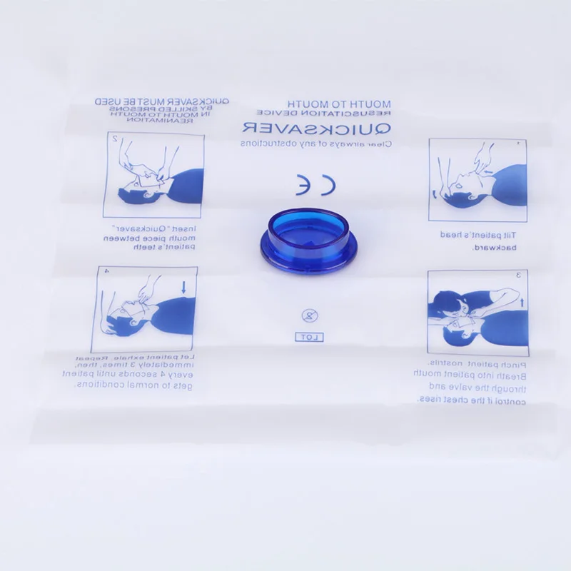 Одноразовый Респиратор для оказания первой помощи, Защитная маска для лица, искусственное дыхание Рот в рот, Дыхательная маска, Спасательные Инструменты