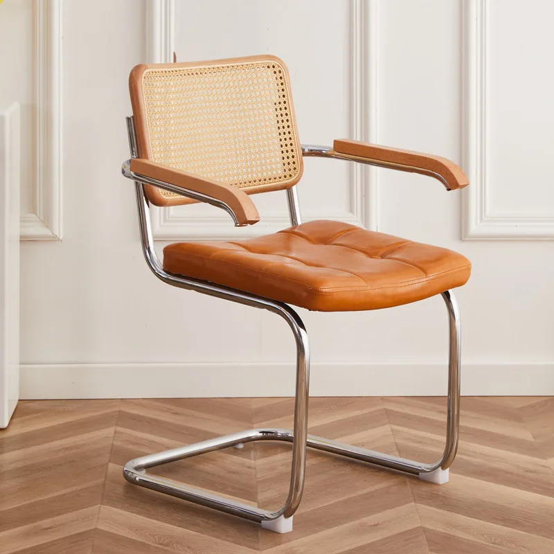Стул из массива дерева, старинный ротанговый стул, винтажный обеденный стул, домашнее скандинавское кресло