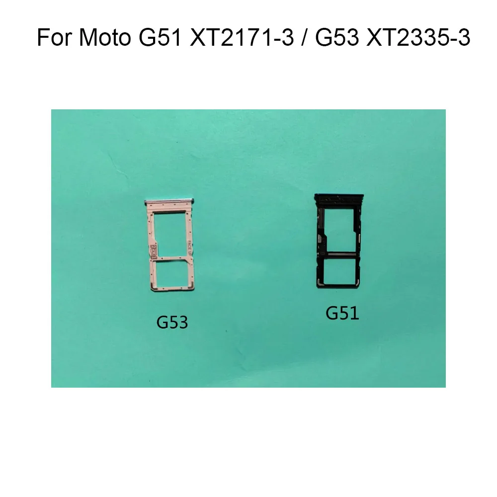 Для Moto G51 XT2171-3 Новый Протестированный Держатель для одной Sim-карты Лоток Слот для карт Памяти Замена Держателя Sim-карты Для Moto G53 XT2335-3