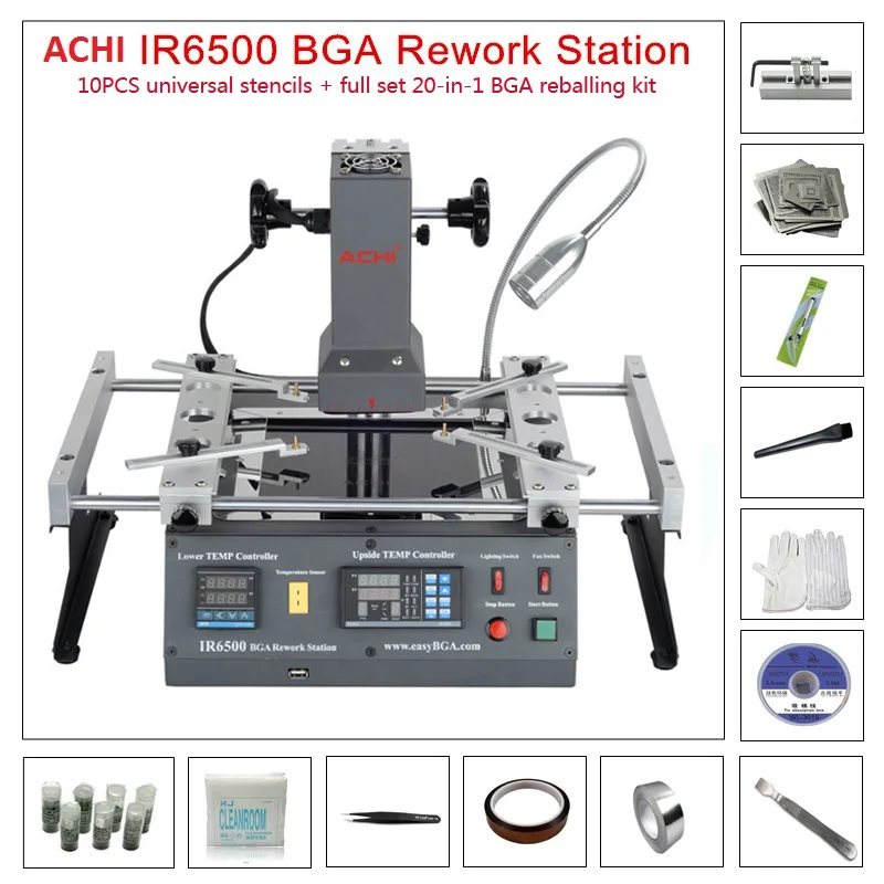 Инфракрасная паяльная станция IR6500 для BGA-пайки IR 6500 для восстановленной системы ремонта микросхем материнской платы с бесплатными подарками