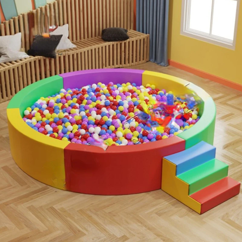 популярное семейное и коммерческое использование, безопасная мягкая игра, красочный бассейн с шариками для маленьких детей