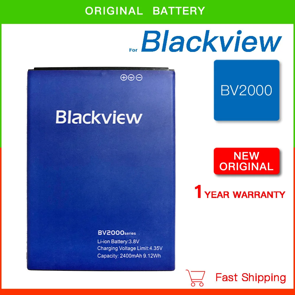 100% Новый Аккумулятор 2400 мАч Для Смарт-Мобильного Телефона Blackview BV2000 BV2000S 100% Оригинальные Высококачественные Перезаряжаемые Батареи