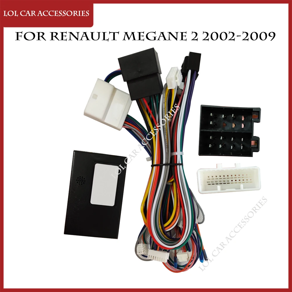 Для Renault Megane 2 2002-2009 Автомобильный Аудио GPS Плеер Android Кабель Питания Панель Фасционная Рамка 16 Контактный Жгут Проводов С Коробкой Canbus