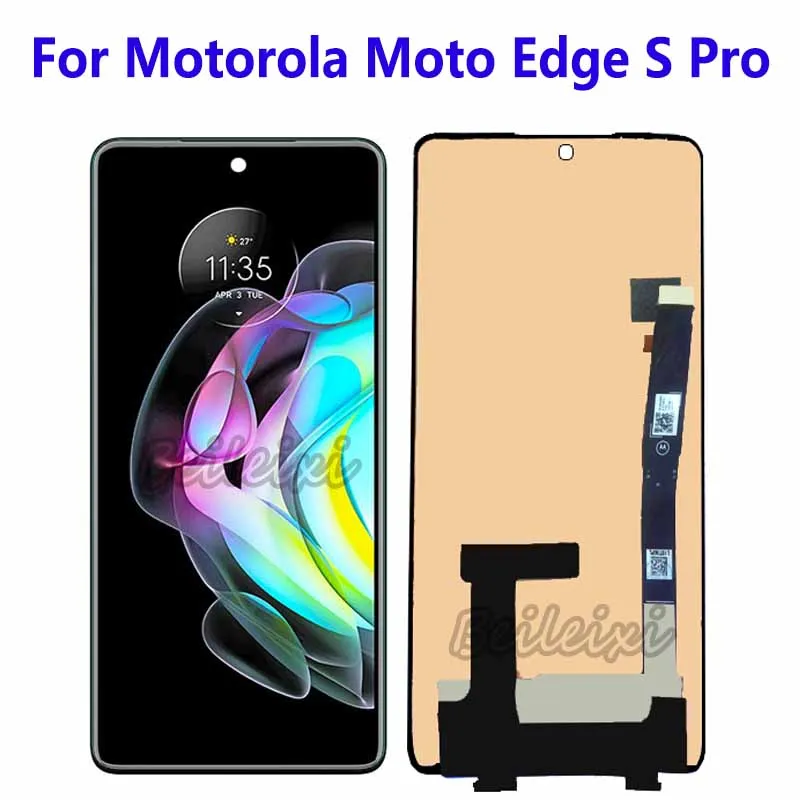 ЖК-дисплей с сенсорным экраном и цифровым преобразователем в сборе для Motorola Moto Edge S Pro XT2153-1