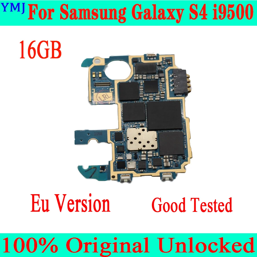 Оригинальная разблокированная материнская плата Samsung Galaxy S4 i9500 с системой Android, 16 ГБ для материнской платы Galaxy S4 i9505 Бесплатная доставка