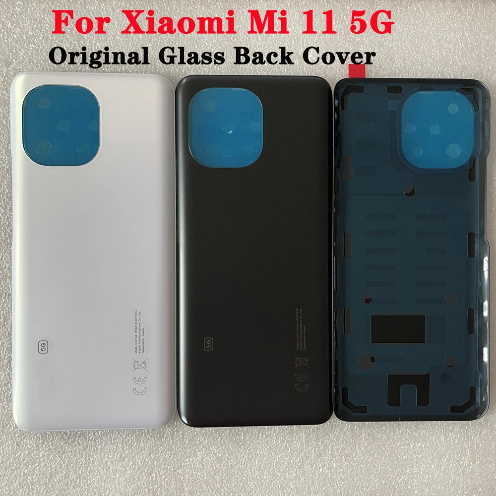 Оригинальное Стекло Для Xiaomi Mi11 Крышка Батарейного Отсека Запасные Части Для Xiaomi M11 Mi 11 Задняя Крышка Батарейного Отсека Корпус Домофона Чехол