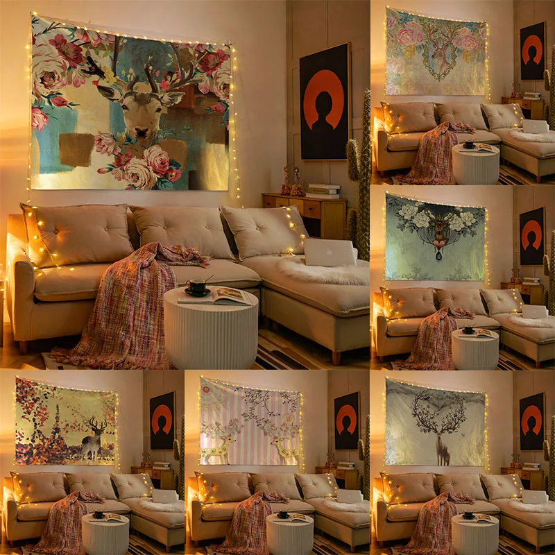 Гобелен Elk Home Эстетичный Декор стен гостиной, Подвесная Фоновая ткань