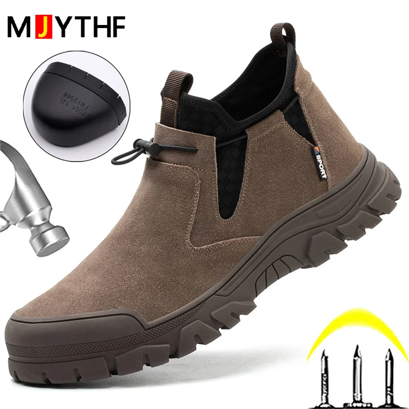 Качественная обувь для сварки с защитой от ожогов, защитная обувь, мужская рабочая обувь со стальным носком, защитная обувь, строительная обувь