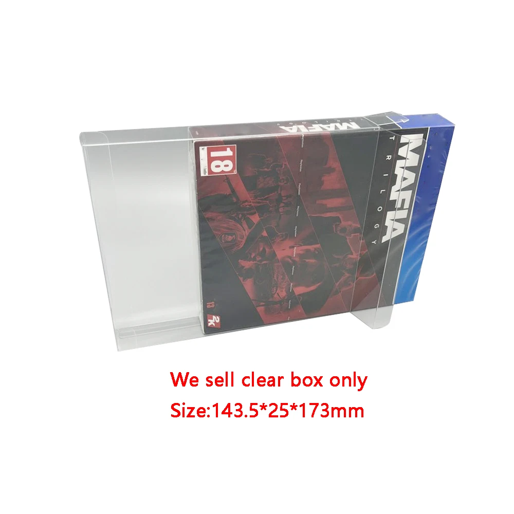 Прозрачный чехол для домашних животных для игровой консоли PS4 mafia trilogy, коробка для хранения, коллекционный чехол