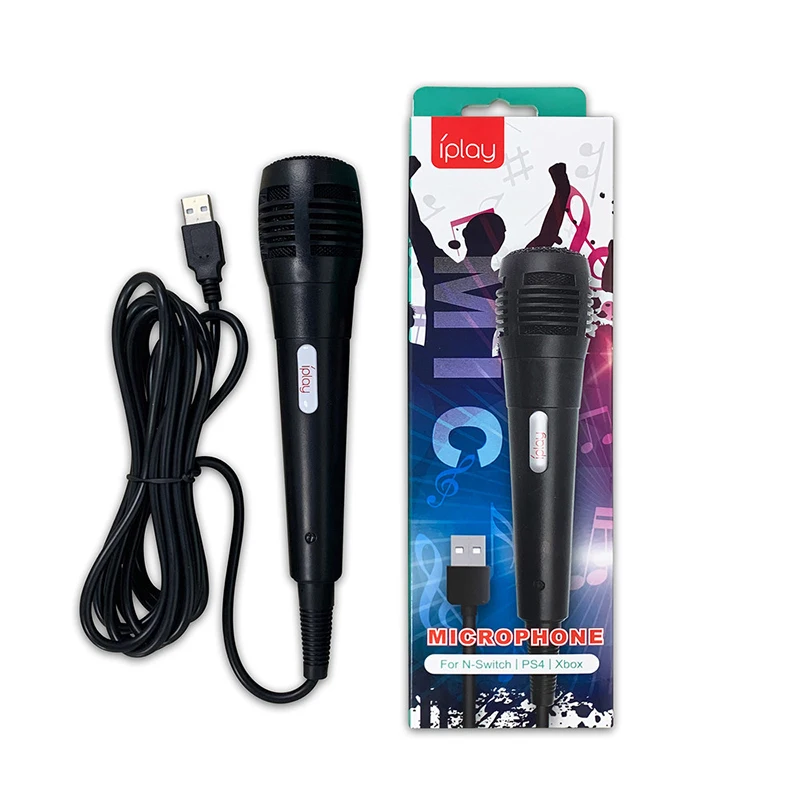 Универсальный Игровой Переключатель USB Проводной Микрофон Переносной Караоке-Микрофон для NS Switch Для P-S4 Для Игровых Аксессуаров XBOONE