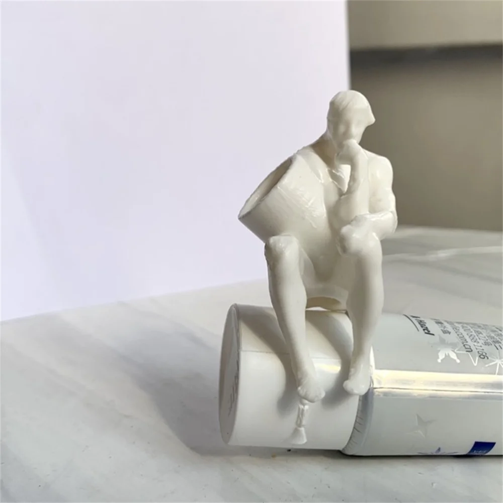Артефакт зубной пасты Thinker Squeeze с креативной и забавной 3D-печатью, дозатор зубной пасты, крышка для зубной пасты, игрушки с целыми трюками