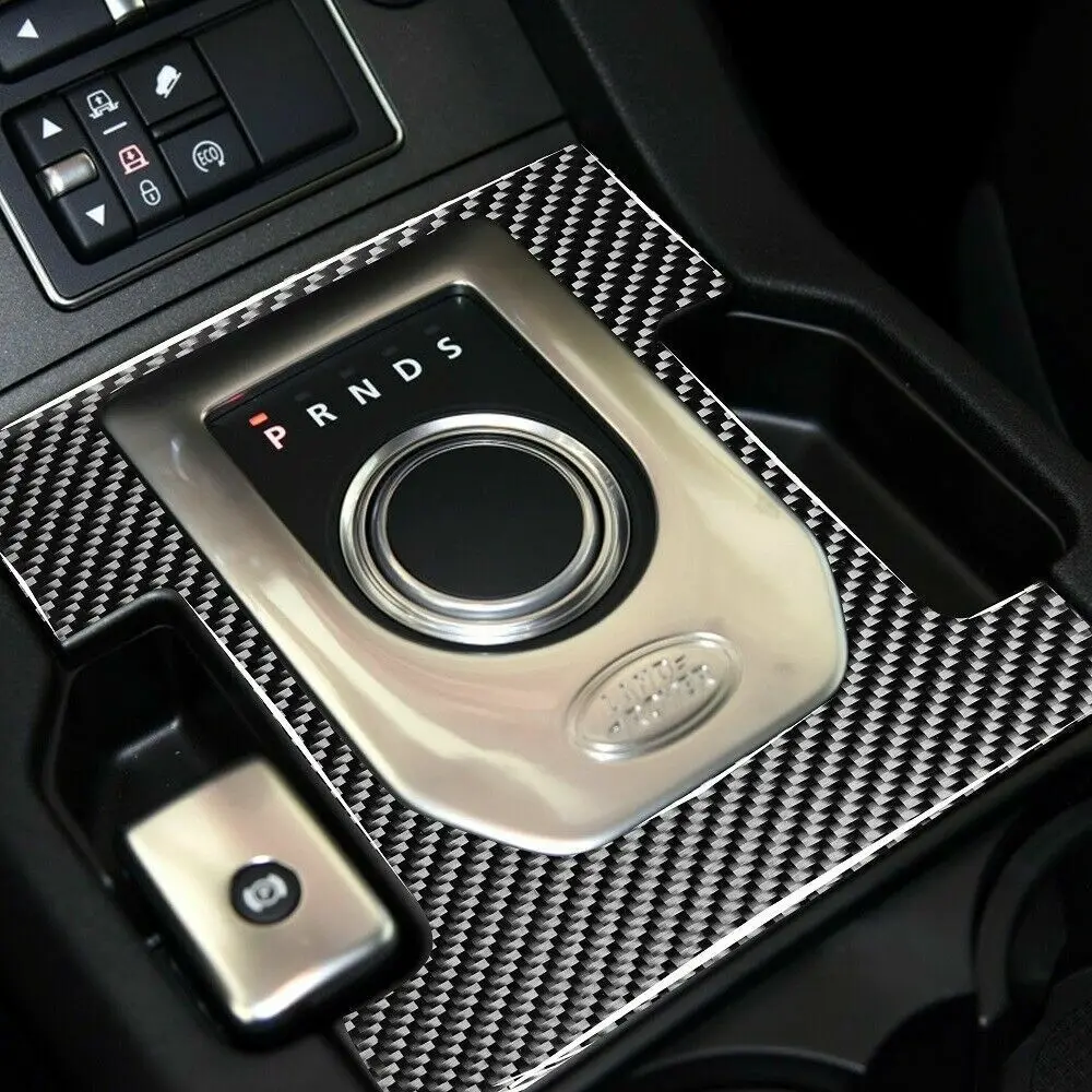 Накладка на панель переключения передач автомобиля из углеродного волокна для Land Rover LR4 Discovery 4