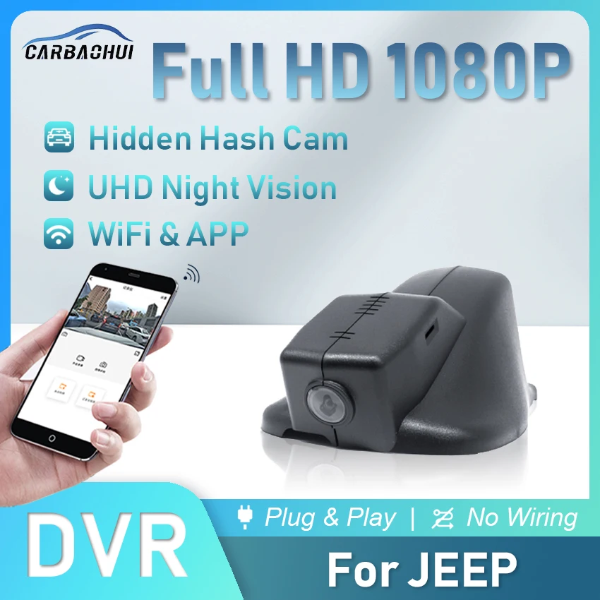 Автомобильный Видеорегистратор Dash Cam Camera Video recorder Для Jeep Compass/Cherokee/Renegade/Commander/Grand Cherokee HD Plug and Play Dashcam