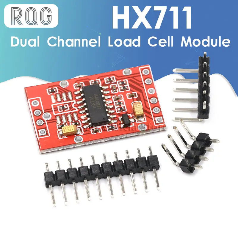 Двухканальный 24-разрядный модуль датчика взвешивания с преобразованием A/D с металлическим кожухом HX711