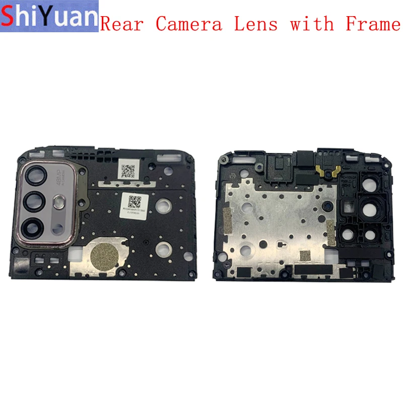 Стекло для объектива задней камеры с держателем рамки для Motorola Moto G10 Замена Запасных частей для ремонта