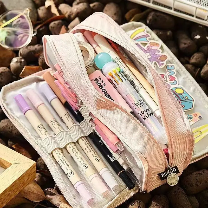 Большой креативный пенал, милые пеналы для мальчиков и девочек Kawaii, Детская сумка для ручек, Канцелярская коробка, принадлежности для школьников.