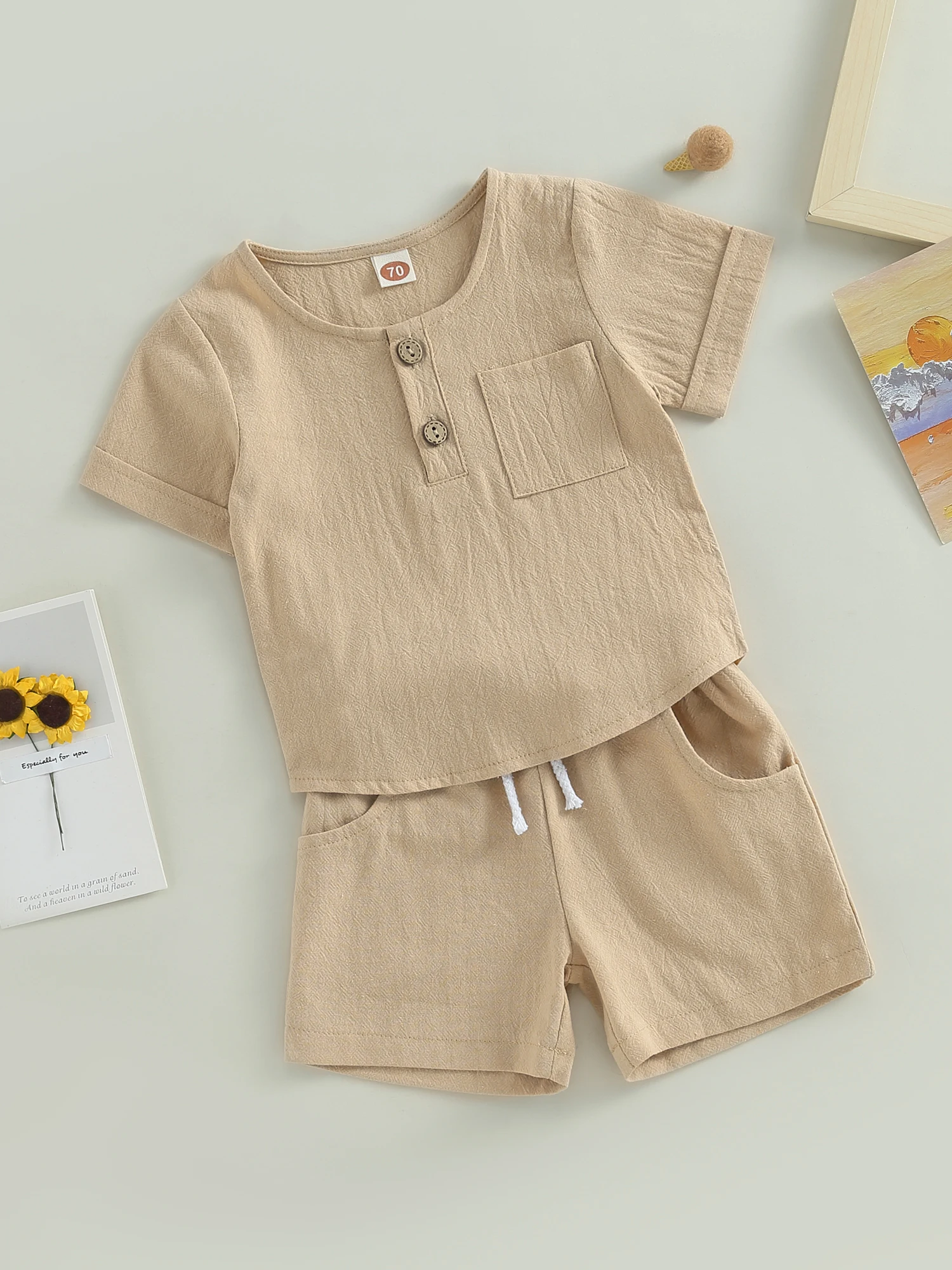 Очаровательный комплект летней одежды для маленьких мальчиков - футболки с короткими рукавами и шорты, наряды от Mubineo Идеально подходят для