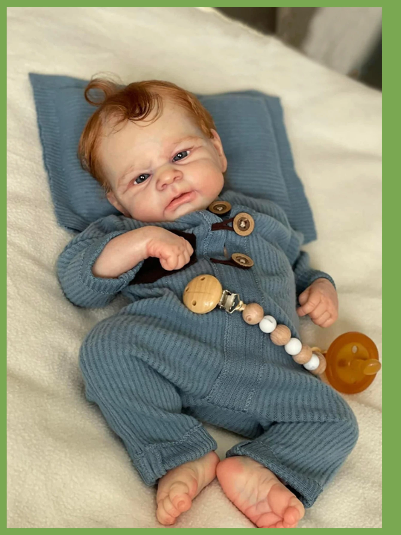 18-дюймовая реалистичная кукла Elijah Reborn Baby Doll ручной работы, милые игрушки для новорожденных Bebe