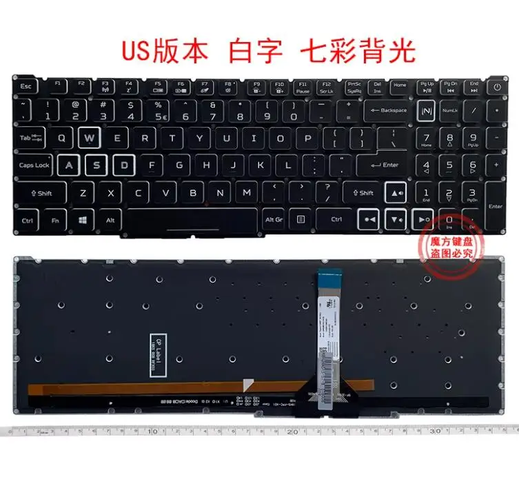 НОВИНКА для Acer Nitro N22C1 N20C1 AN515-46 AN515-56 AN515-58 Клавиатура US с RGB-подсветкой