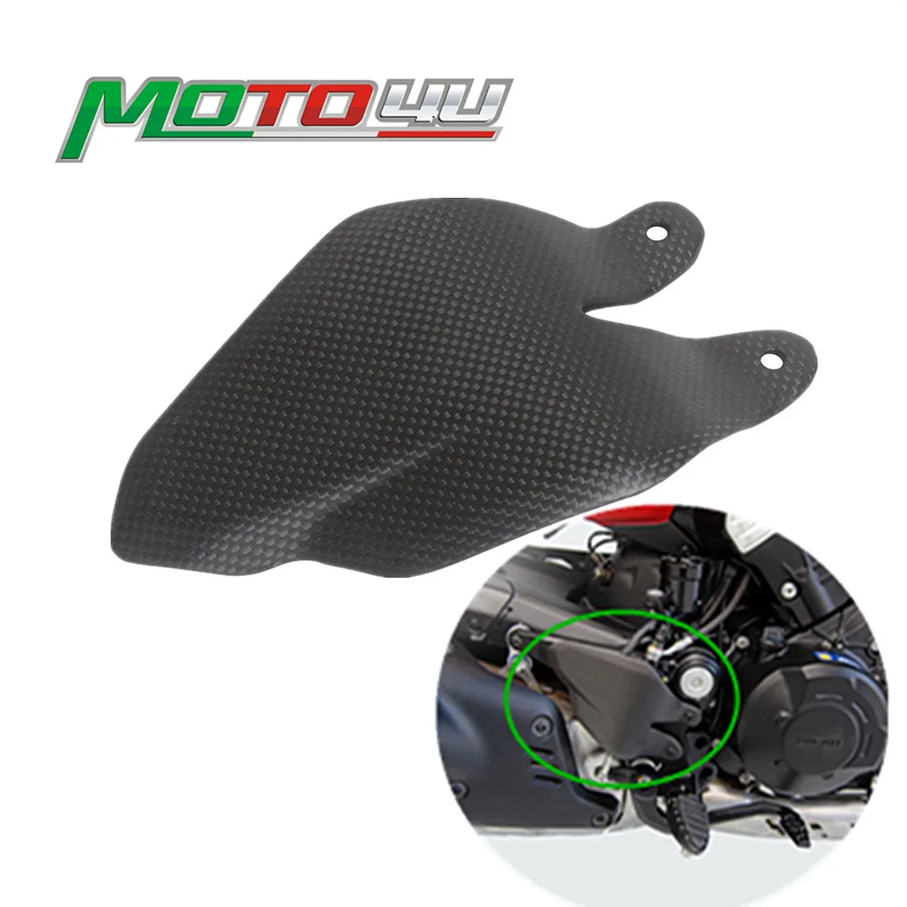 MOTO4U Для Ducati Diavel V4 2023 2023 + 100% Углеродное Волокно 1ШТ Каблучные панели Защита Пятки мотоцикла Задняя Накладка для ног Peg Protector