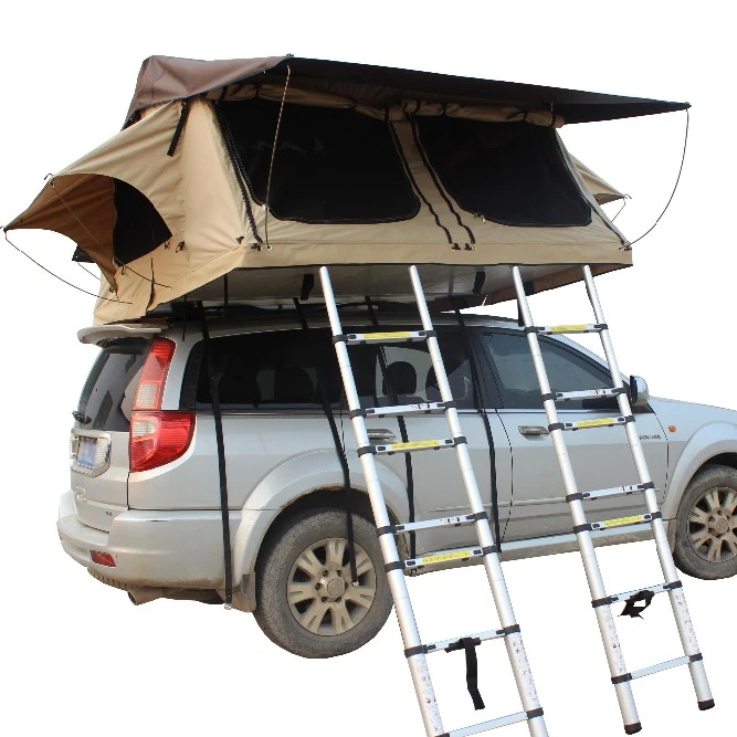 2021 Палатка на крыше, устанавливаемая на крышу автомобилей для кемпинга и на открытом воздухе 1,4 * 2,4 м для автомобильной палатки на 1-2 человек